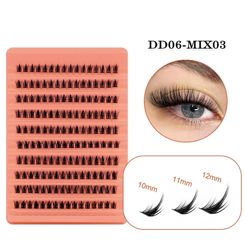 Segmented False Eyelashes 10 Rows Large Capacity Thick Eyelash