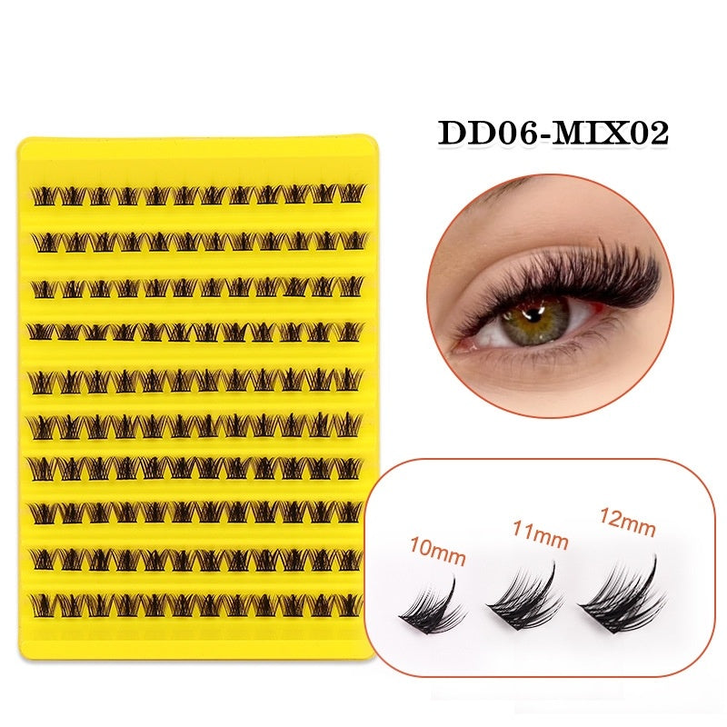 Segmented False Eyelashes 10 Rows Large Capacity Thick Eyelash