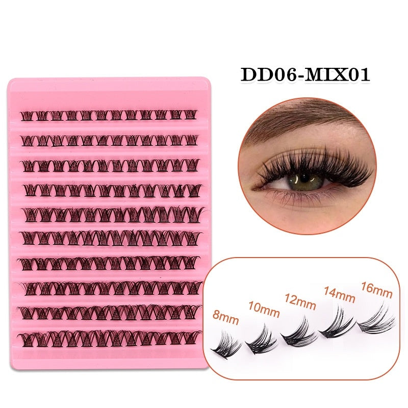 Segmented False Eyelashes 10 Rows Large Capacity Thick Eyelash