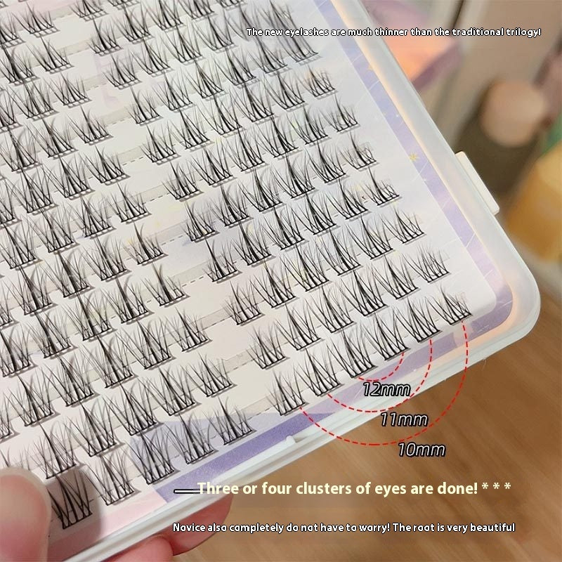 SUNFLOWER Eyelash Book Single Cluster Natural Fine Stem False Eyelashes