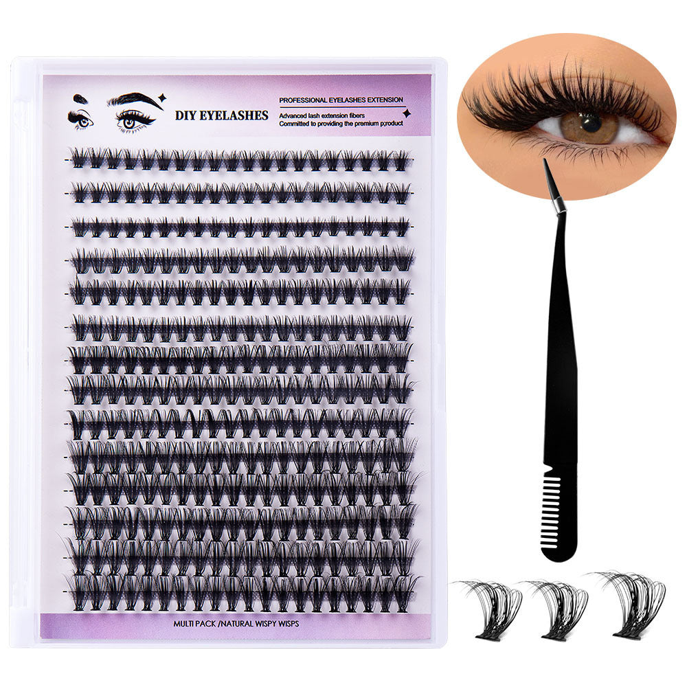 Segmented Natural Thick Individual False Eyelash False Eyelashes