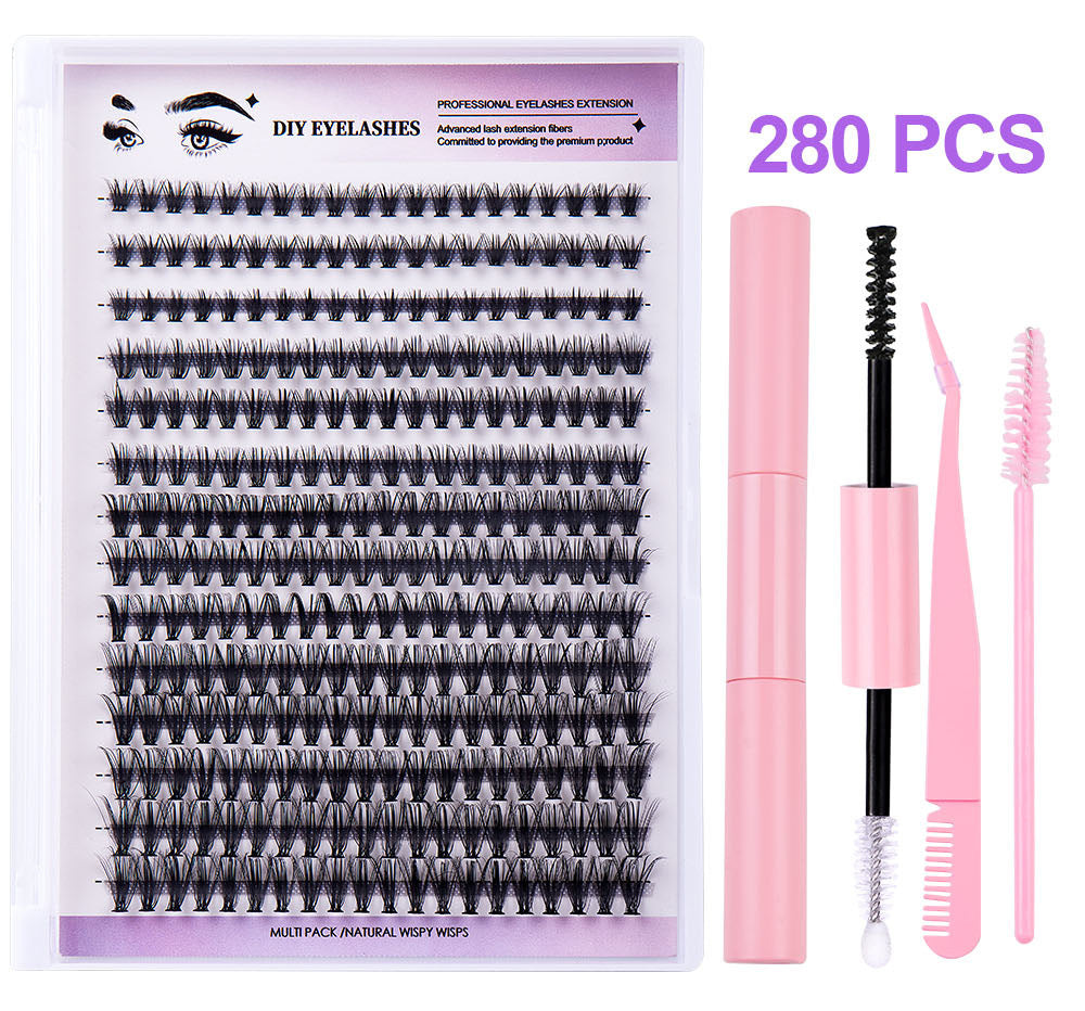 Segmented Natural Thick Individual False Eyelash False Eyelashes