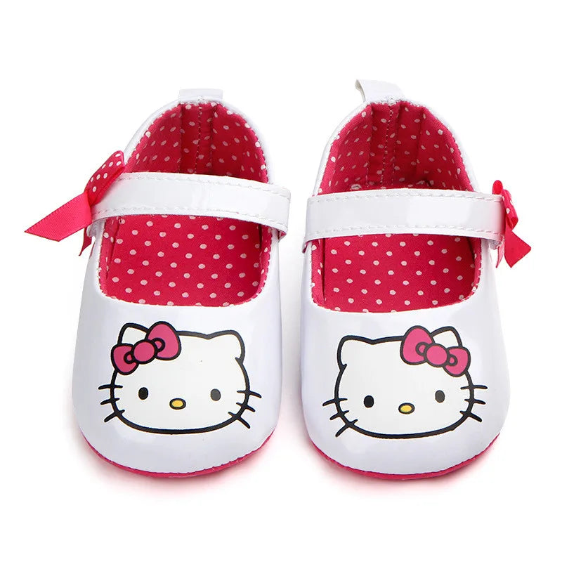 Lovely Cartoon Baby Shoes Fashion Infants Girls PU First Walkers Soft Sole Newborn Crib Shoes