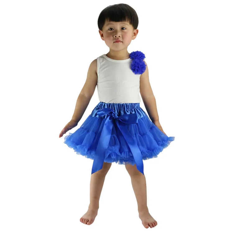 Baby Girls Chiffon Fluffy Pettiskirts Tutu Princess Party Skirts Ballet Dance Wear 12m-10t 30 Colors meisjes rok