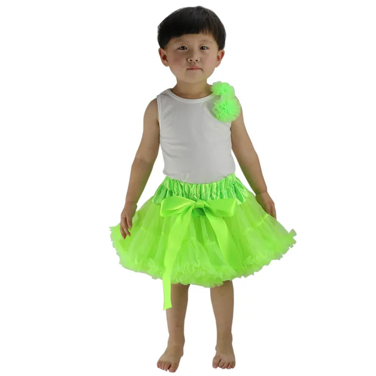 Baby Girls Chiffon Fluffy Pettiskirts Tutu Princess Party Skirts Ballet Dance Wear 12m-10t 30 Colors meisjes rok