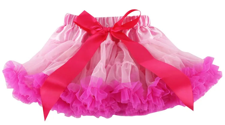 Baby Girls Chiffon Fluffy Pettiskirts Tutu Princess Party Skirts Ballet Dance Wear 12m-10t 30 Colors meisjes rok